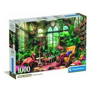 Clementoni -CLE puzzle 1000 Compact TheGreenhouseLibrary 39936