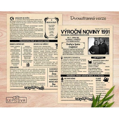 Výroční noviny 1991 – dvoustranné nebo jednostranné