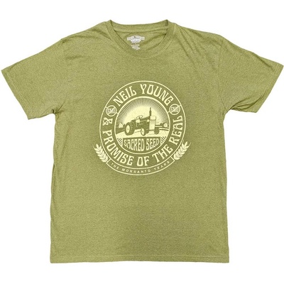Neil Young tričko Tractor Seal zelené