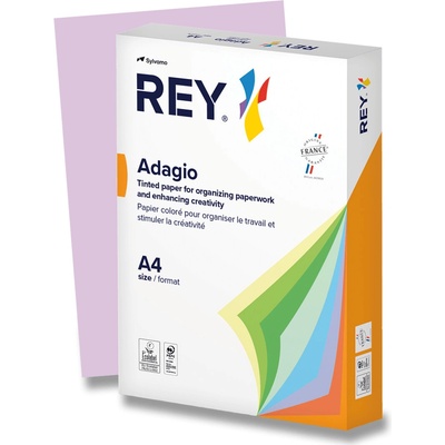 Kopírovací papier farebný A4 80 g Rey Adagio intenzívna fialová