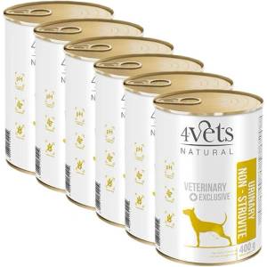 4Vets NATURAL Veterinary Exclusive URINARY SUPPORT 6 x 400 г