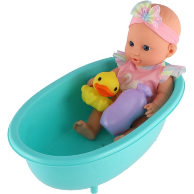 Teddies miminko 26 cm s vaničkou s doplňky