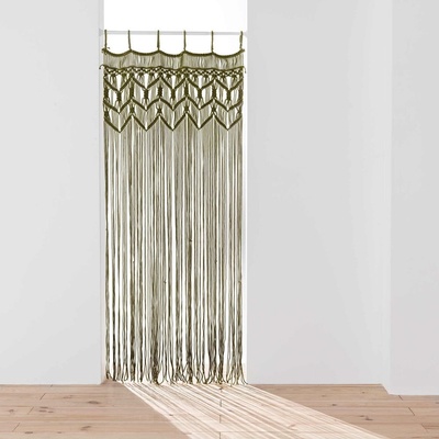 douceur d'intérieur Khaki závěs do dveří 90x200 cm Macarena – douceur d'intérieur