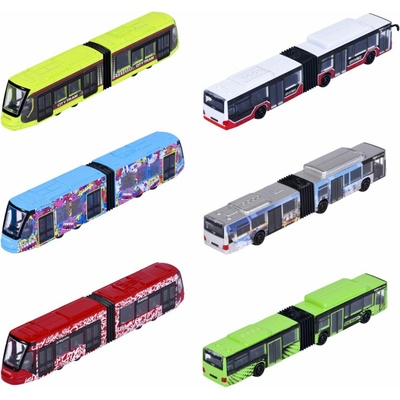 Majorette MAN City Autobus, Tramvaj kovové, 6 druhů