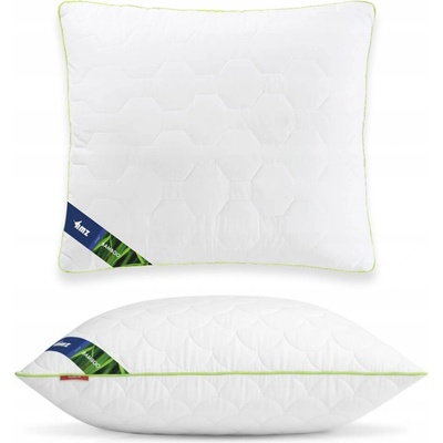 AMZ Antialergický vankúš Bamboo prešívaný 200 g biely so zipsom 40x40