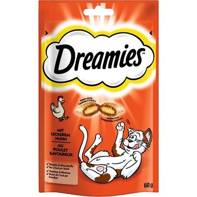 Dreamies 6x60г пилешко Dreamies лакомство за котки