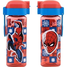 Storline SPIDERMAN hranatá transparentní červená 550 ml