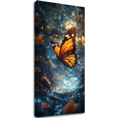 Obraz Oranžového Motýľa - Magická atmosféra - 50x100 cm