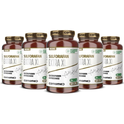 CarnoMed 5 balenie Sulforafan EXTRA XL 120 kapsúl