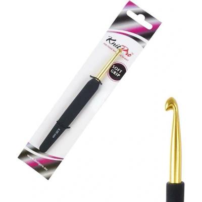 KnitPro Aluminium zlatý hliníkový háček s rukojetí 6mm