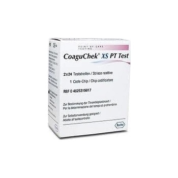 CoaguChek XS testovacie prúžky pre stanovenie protrombínového času 2 x 24 ks