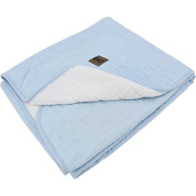 Eko ЕКО Муселинено одеяло с подплата Blue 75x90 см