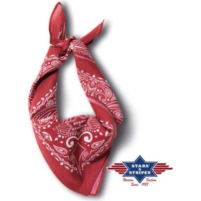 bavlněný šátek bandana vínová