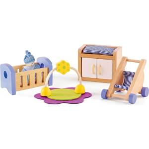 Hape Комплект дървени мини мебели Hape - Бебешко обзавеждане (H3459)