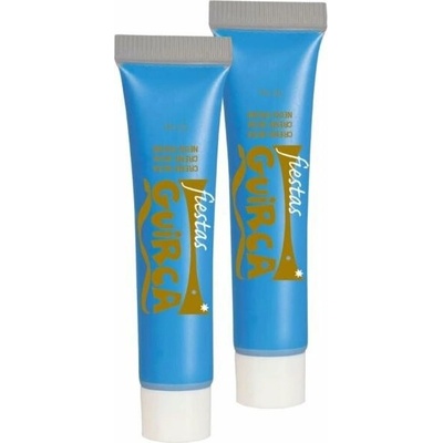 Guirca make up neónovo modrý v tube halloween 20 ml