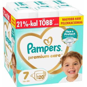 Pampers Premium Care Месечен пакет пелени 15+ кг Junior 7 (120 бр. ) (80883545)