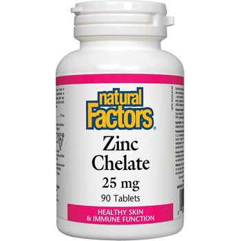 Natural Factors Zinc Chelate, 25 mg, 90 таблетки, Natural Factors (1683 NF)