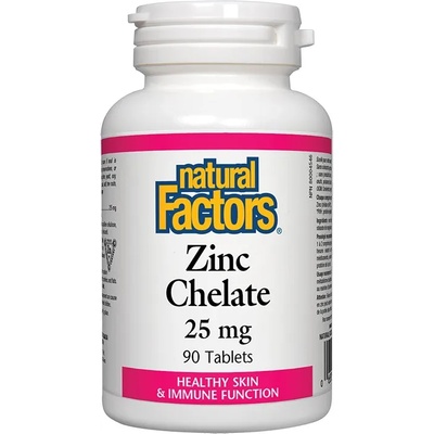 Natural Factors Zinc Chelate, 25 mg, 90 таблетки, Natural Factors (1683 NF)