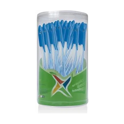 FlexOffice Химикалка, 0, 3 мм, капачка, FLEXOFFICE "Candee", синя FO-027B (FO-027B)