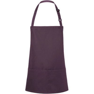Karlowsky Krátká gastro zástěra KY123 Aubergine 75x60cm