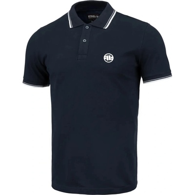 PitBull West Coast polo triko Pique Stripes Regular modré