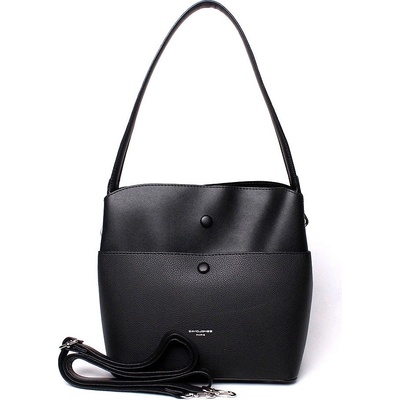 David Jones dámská tříoddílová kabelka na rameno crossbody CM5769 černá