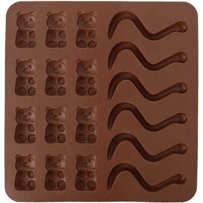 Orion Silikónová forma gumídkov/dážďoviek 19x19x1cm