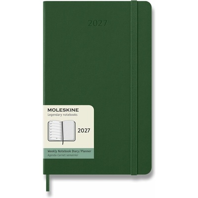 Moleskine A5 Týždenný 2027 Zelený