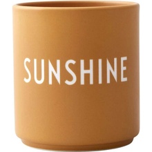 DESIGN LETTERS Porcelánový hrnek Sunshine žlutá barva hnědá barva porcelán 300 ml