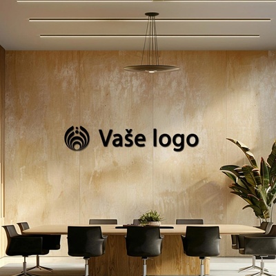 Dřevěné logo firmy na míru