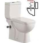 Inter Ceramic Моноблок ICC 6337S, Inter Ceramic, седалка и капак, порцелан, бял, 82x64x35см (6337S)