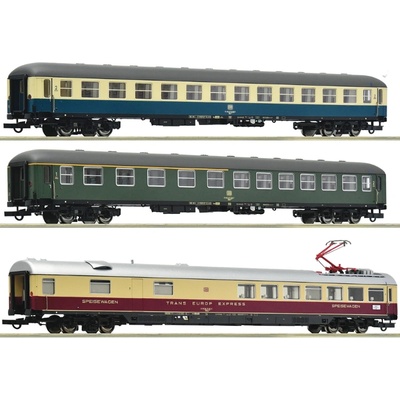 Roco Комплект от три пътнически вагони 2: D 377 „Hispania-Express, DB (6200052)