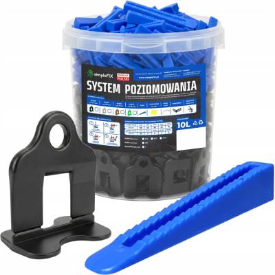 Systém pro nivelaci dlažby Simplefix 500 klipů + 100 klínů