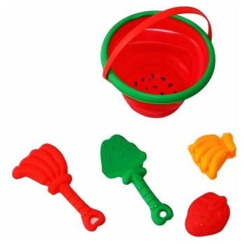 Комплект за пясък - Сгъваема кофичка с аксесоари 5 бр