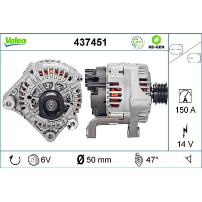 Alternátor VALEO 437451