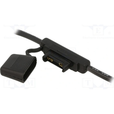 OPTIFUSE LPX-01B-6B Zásuvka; 29,7mm; 100A; Výv: vodiče; 32V; Barva vodiče: černá