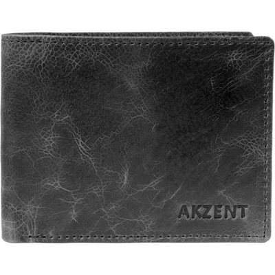 Luxusní Pánská Akzent z pravé kůže s RFID ochranou šedá patina