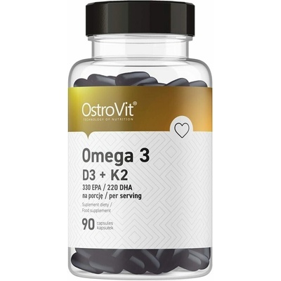 OstroVit Omega 3 D3 + K2 90 kapsúl