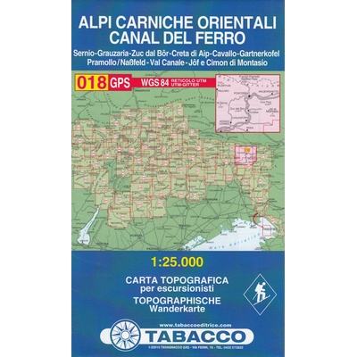 Karnské Alpy východ Canal del Ferro Tabacco 18