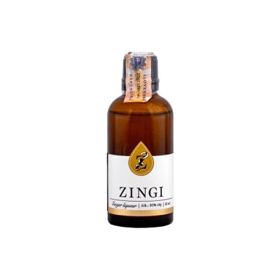 Zingi Alkoholický Zázvorový Likér 50% 0,05 l (čistá fľaša)