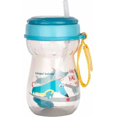 Canpol Чаша със силиконова сламка Canpol - 350 ml (56/518c)