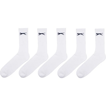 Image 1 of Slazenger Мъжки чорапи Slazenger 5 Pack Crew Socks Mens Size 12+ - White