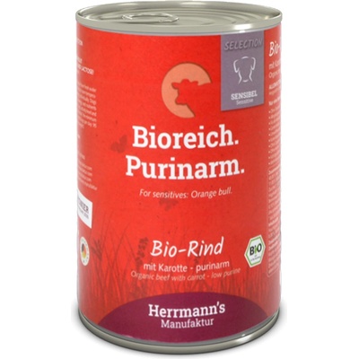 Herrmann's Hovězí s mrkví Bio 400 g