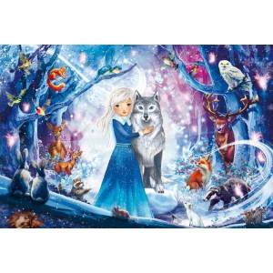 Schmidt Spiele - Puzzle Princess in the Snowy Forest - 100 piese