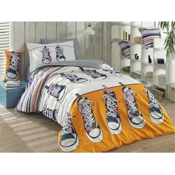 Детски спален комплект Layla Yellow -Poplin (Layla Yellow -Poplin Single Bed Linen Set)