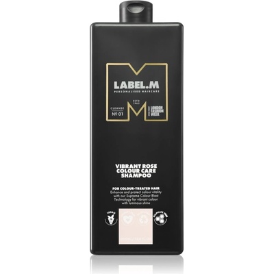 label.m Vibrant Rose Colour Care Shampoo hydratačný šampón pre farbené a melírované vlasy 1000 ml