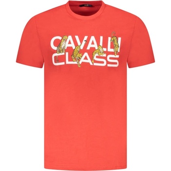 Cavalli class Мъжка тениска с къс ръкав cavalli class, Размер l, Цвят Червено (txt60mjd060_ro02000)