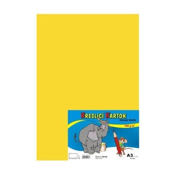 Stepa Kresliaci kartón A3 50ks 180g žltý