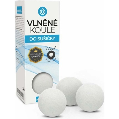 NANOLAB Přírodní vlněné koule do sušičky 3ks