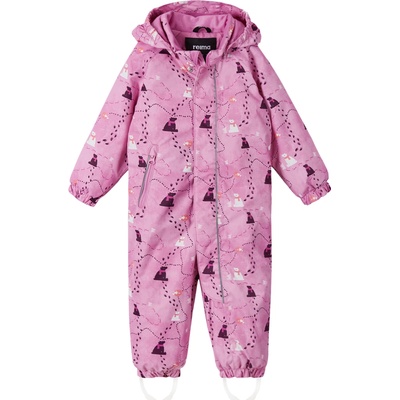 Dětský membránový overal Reima Puhuri Cold pink